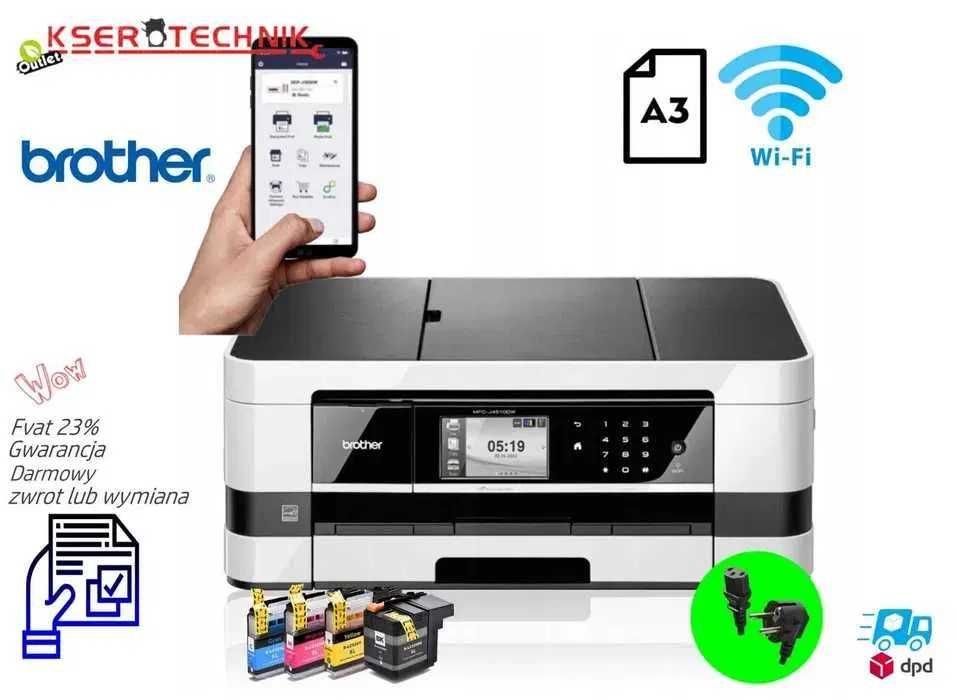Brother MFC J 4510 DW - drukarka 4w1 / druk A3 / ADF / Łączność Wi-Fi