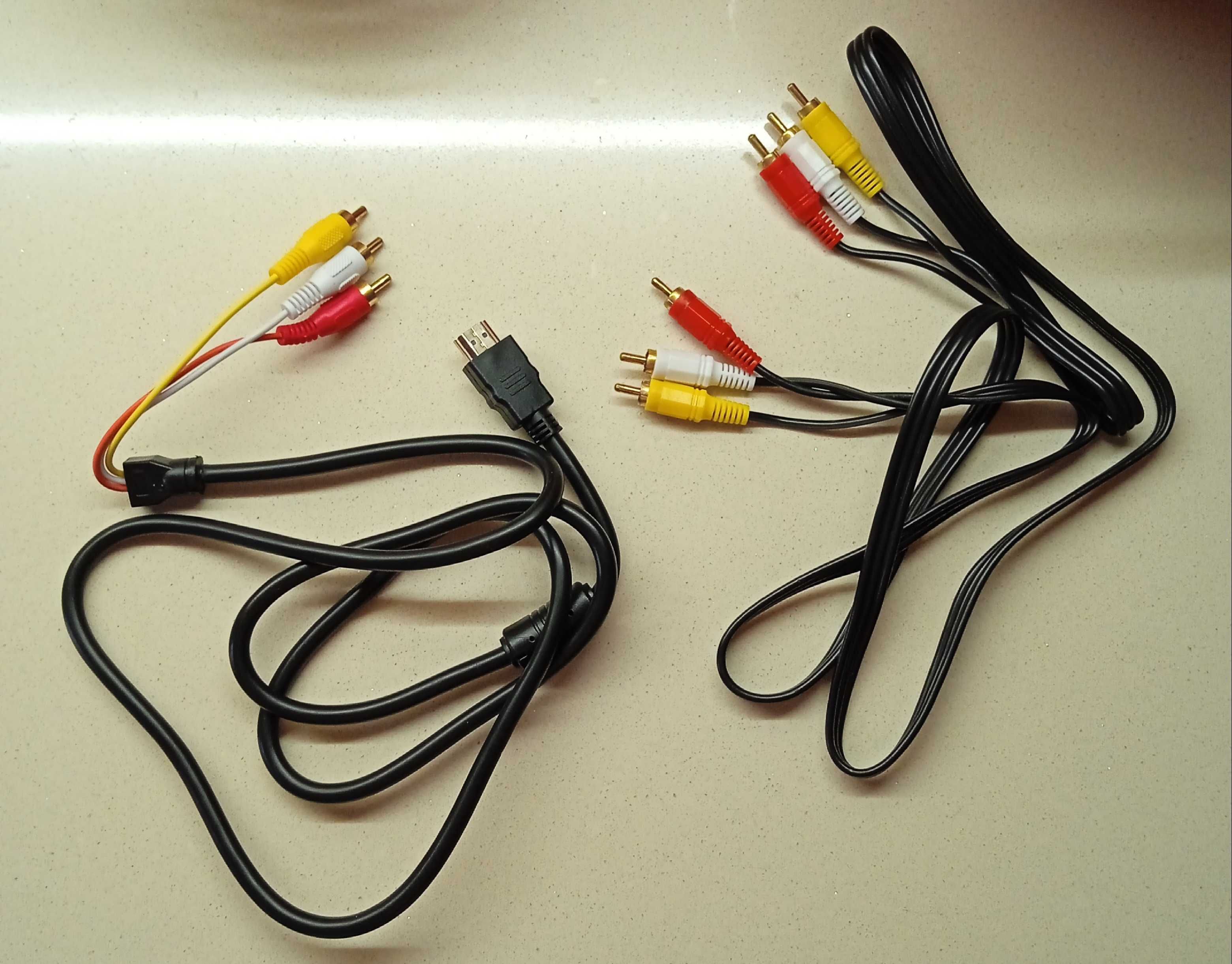 Cabos Scart (21 pinos), HDTV-RGB e audio
