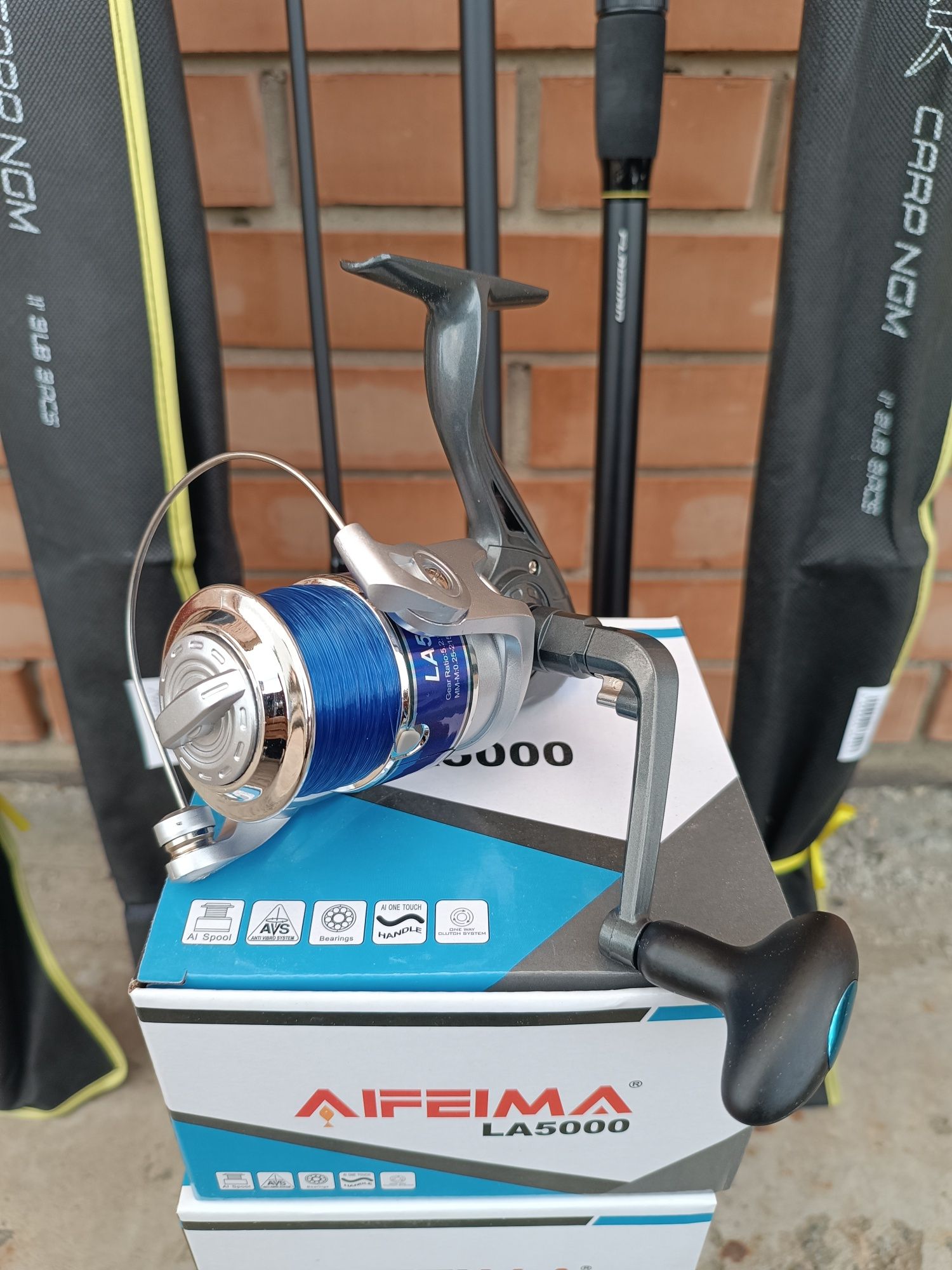 Акція.Карповий набір Flagman Black Carp 3.30м +катушка Feima LA 5000