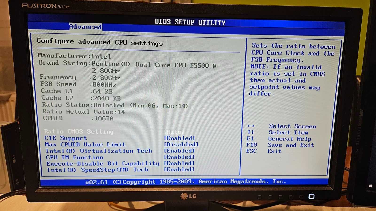 Płyta główna P5G41C-M LX Intel Dual-Core E5500 2.8 Ghz 4 GB RAM