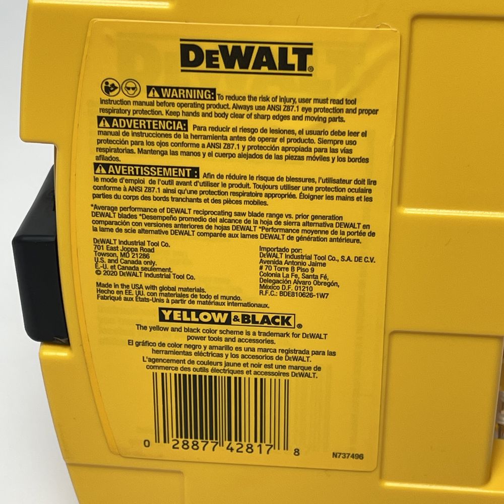 Dewalt Набір Сабельних Пил 15 шт DW4890 з США