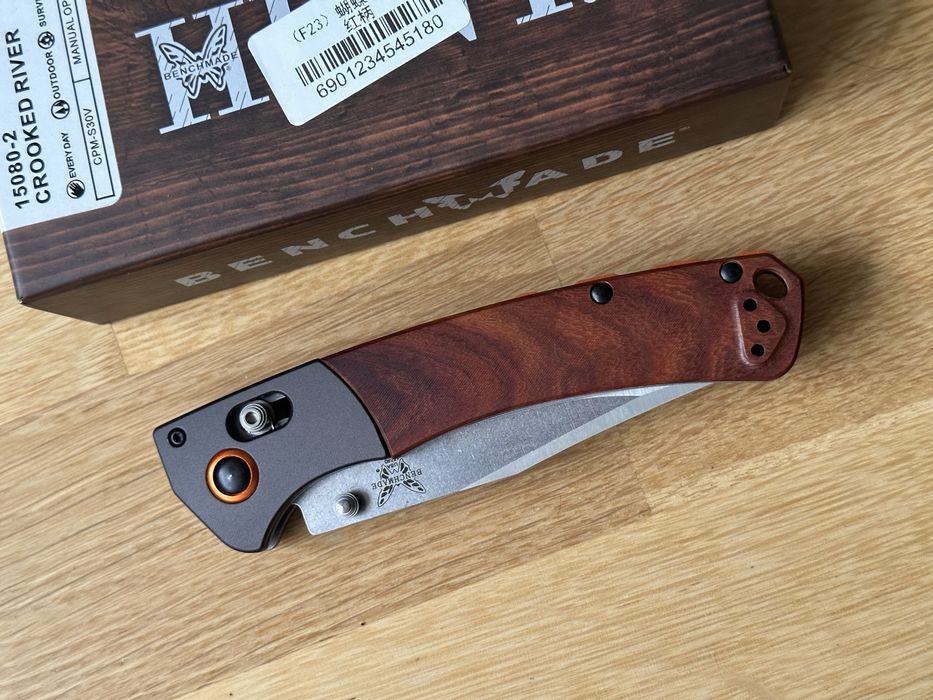 Складной нож Benchmade Crooked River 15080-2 Dymondwood, карманный нож