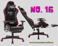 Fotel do biurka Infini series No.16 Black/Red , regulowane oparcie