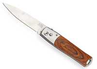 nóż sprężynowy stal 420 składany sprężynowy elegancki pokrowiec N-508B