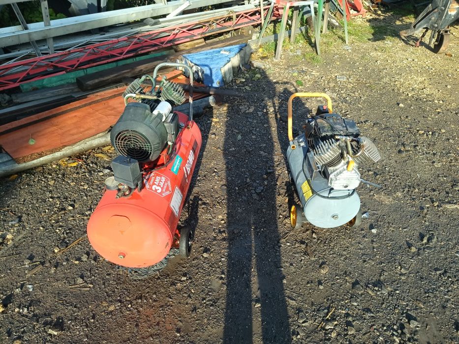 Kompresor olejowy Finin 100 l /50 l dwutłokowy.