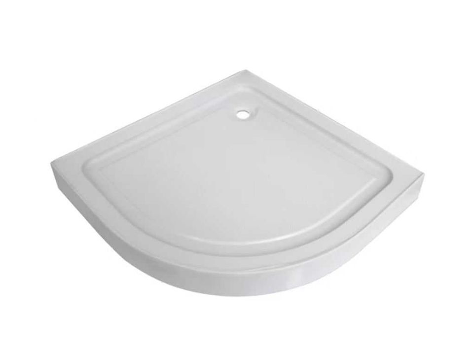 Brodzik półokrągły biały 90cm x 90cm x 12cm