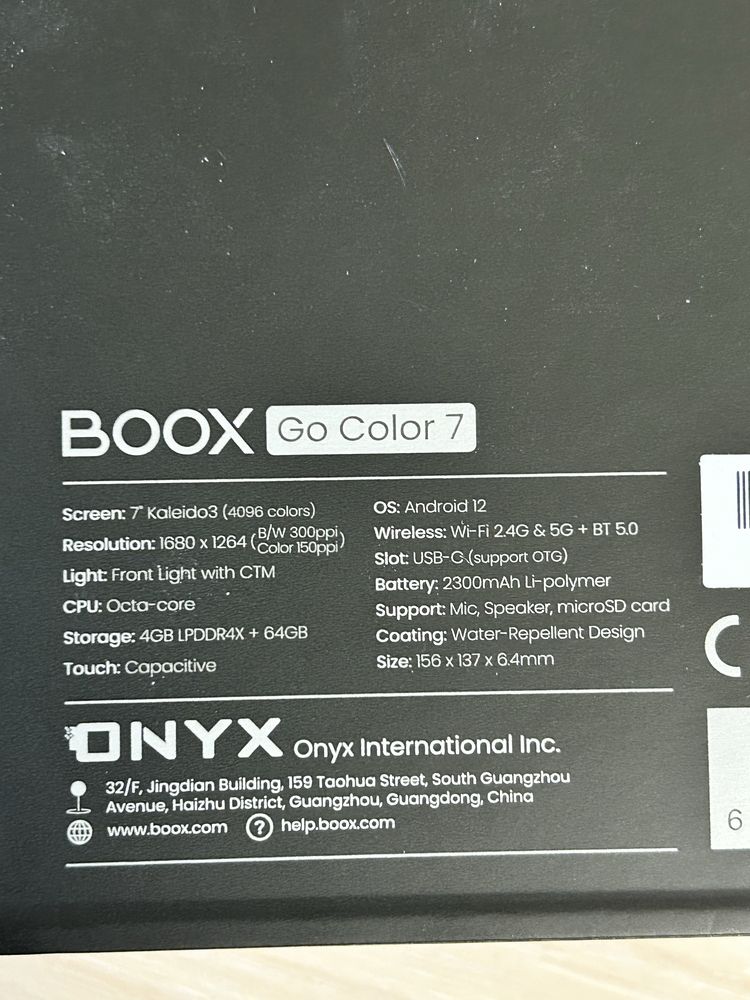 Onyx Boox Go Color 7