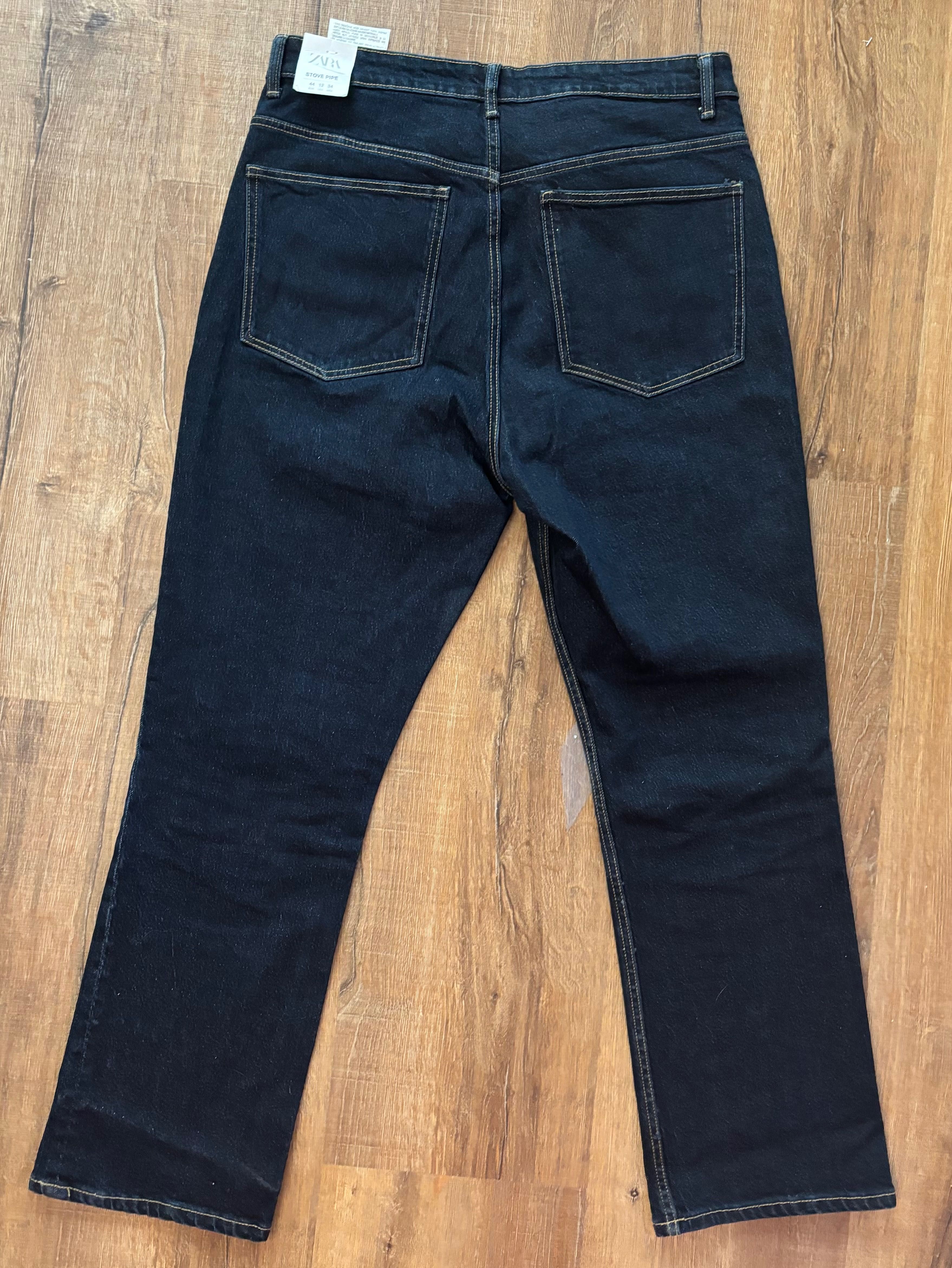 ZARA Jeans z wysokim stanem elastyczne  NOWE rozmiar 44