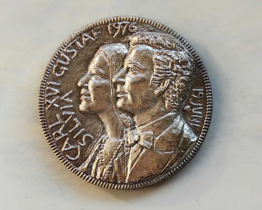 Szwecja, Karol XVI Gustaw: Moneta ślubna 1976