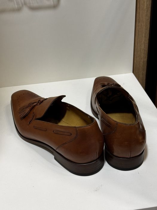 Лоферы мужские с кисточками кожа