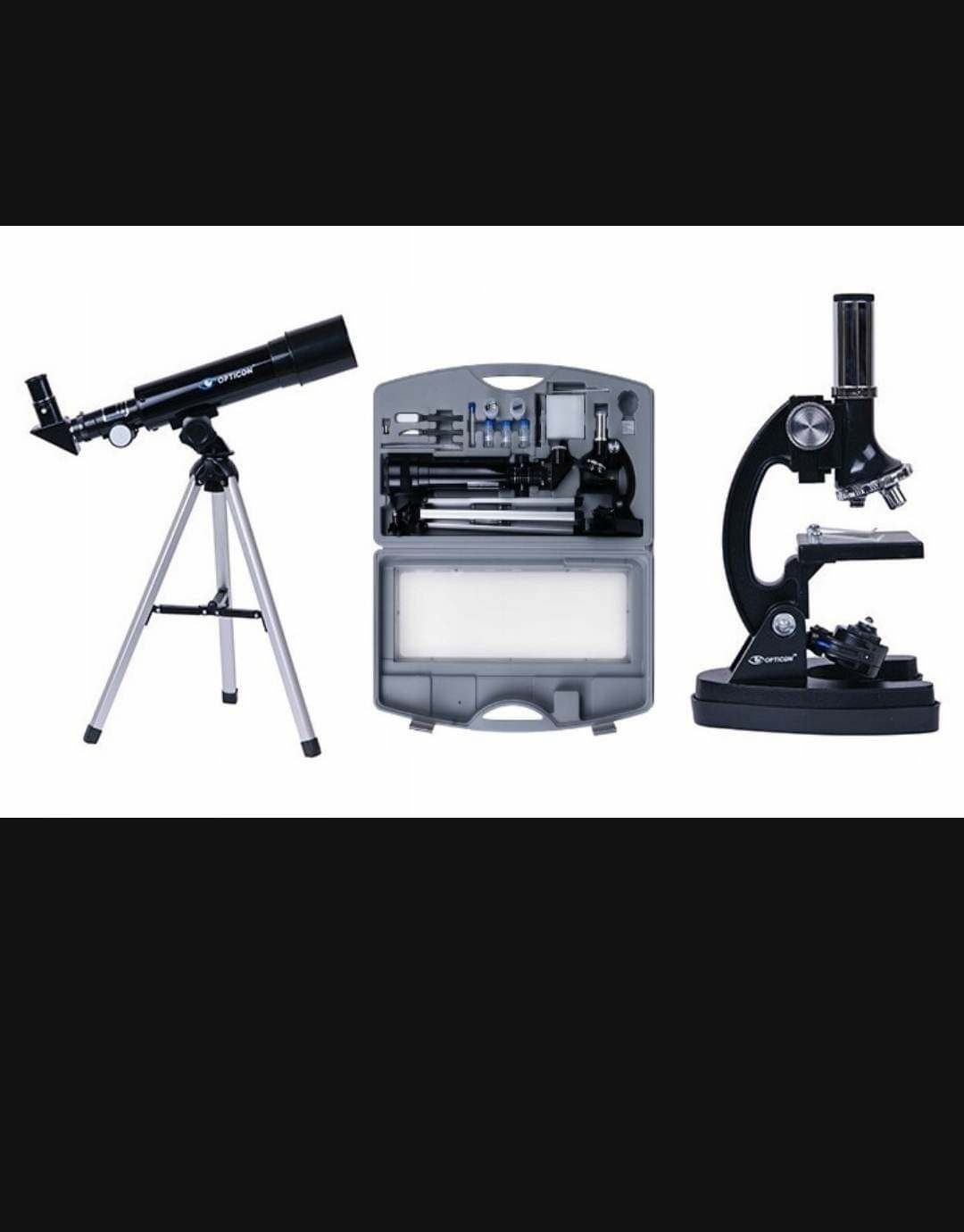 Zestaw Opticon teleskop plus mikroskop 47 części