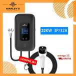 Wallbox Carregador Parede - 22 kw - 32 A - C/ WI-FI e Cartão RFID