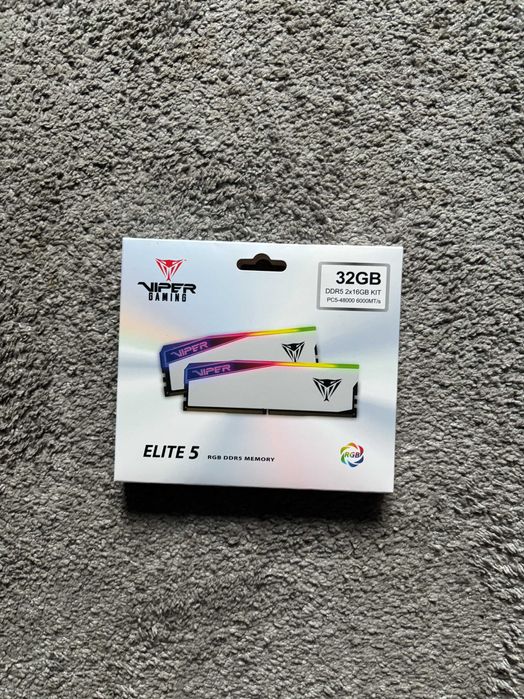 Pamięć RAM Patriot 32GB (2x16GB) 6000 CL30 Viper Elite 5 RGB