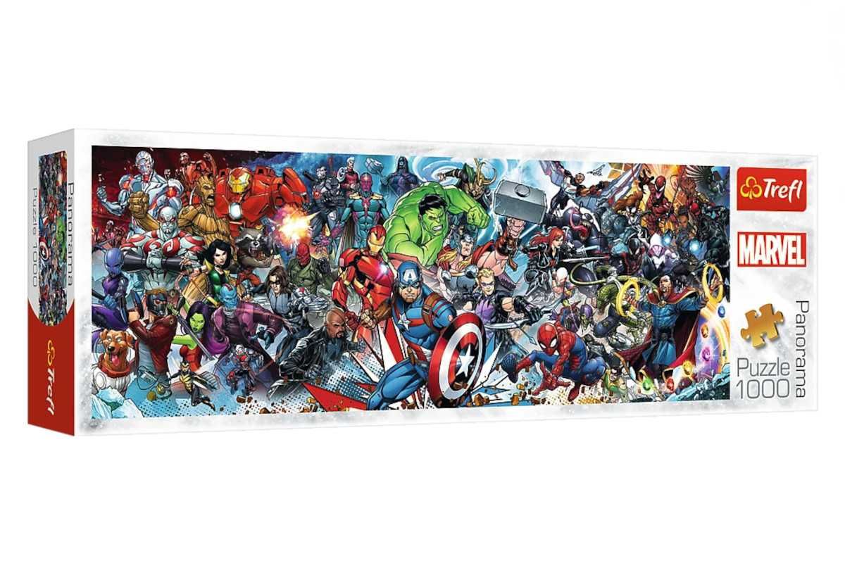 Trefl Puzzle 1000el Panorama Dołącz do Uniwersum Marvela 29047