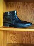 eleganckie skórzane buty  męskie zasuwane klasyczne stylowe  casual