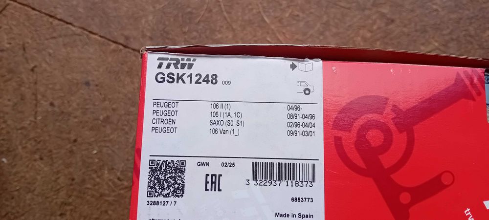 Sprzedam nowe tarcze i klocki hamulcowe. Peugeot 106 II