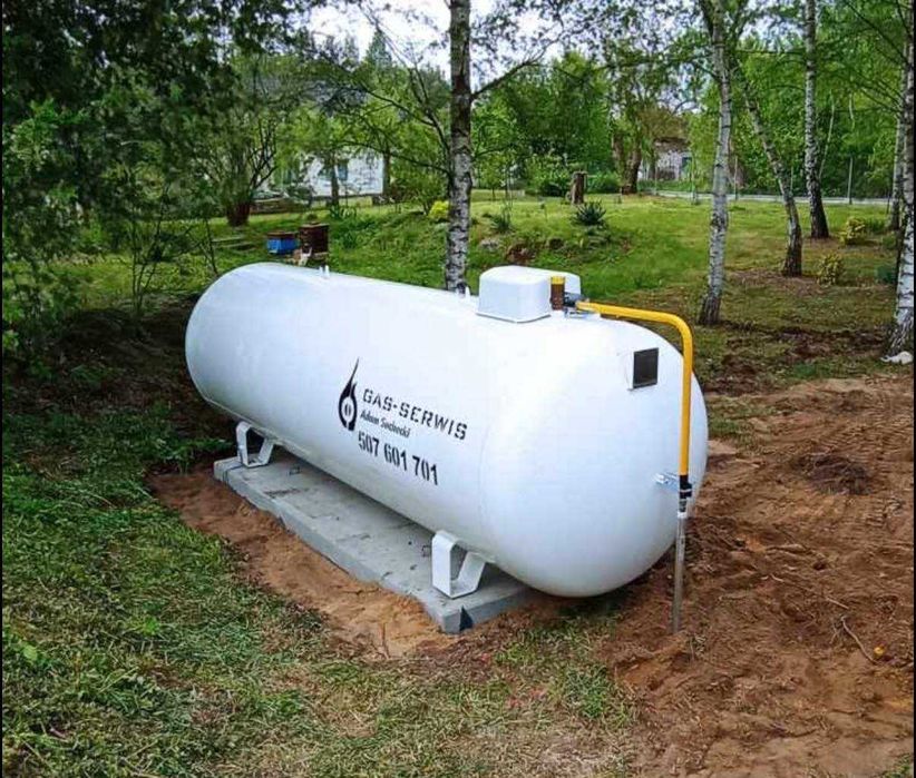Zbiornik butla na gaz propan 2700 litrów ogrzewanie na gaz