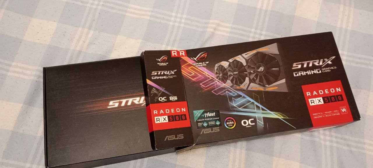 Видеокарта Asus Rog-Strix-RX580-O8G-GAMING