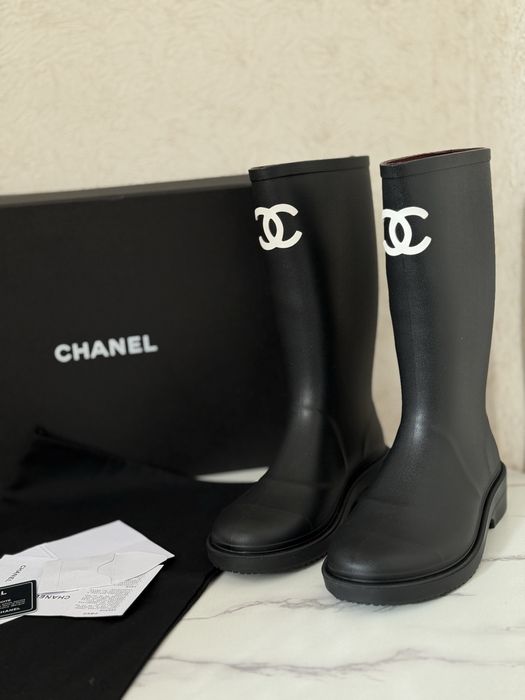 Чоботи Сапоги Chanel Шанель 40 р