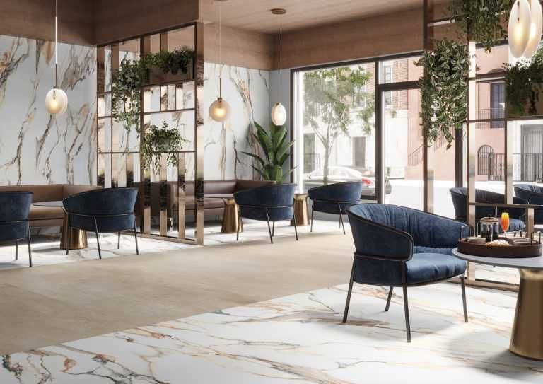 Cerrad Calacatta Gold 120x280 wielki format tanie płytki ceramiczne