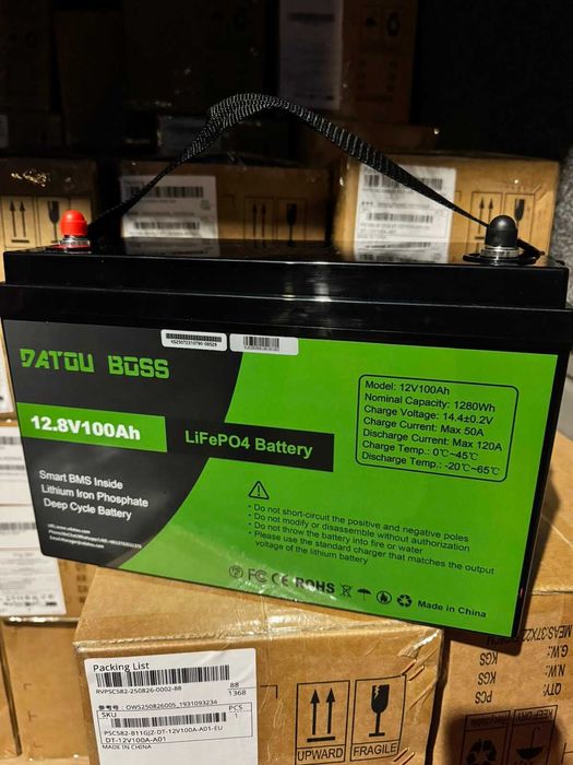 Акумулятор батарея LiFePO4 12,8V/100Ah з BMS батарея ОПТОМ