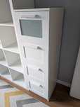 Komoda 4 szuflady IKEA BRIMNES biała 124x39cm