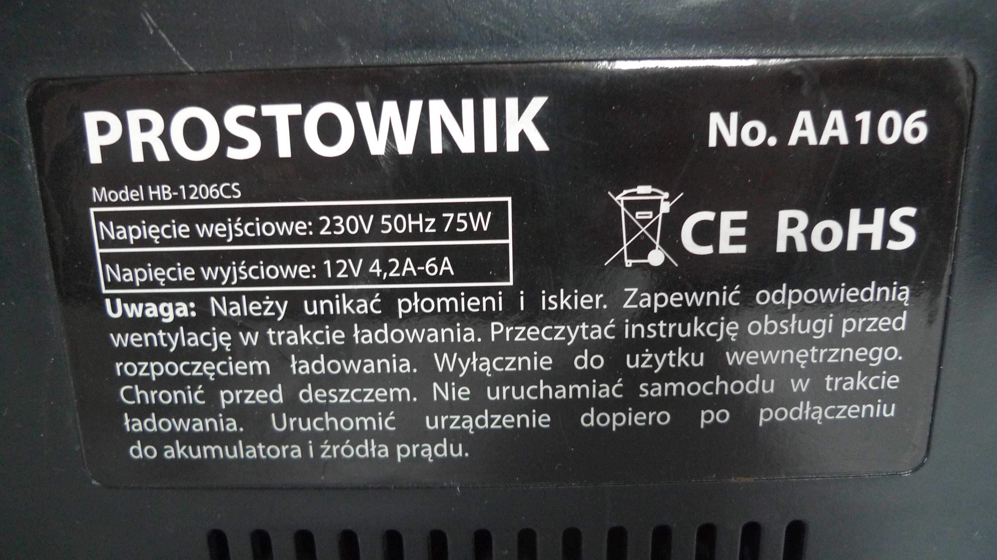 Prostownik ładowarka do akumulatorów Cardos 12V 6A