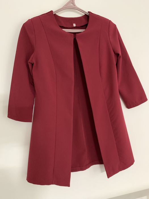 Кардиган бордовий, рукав 3/4