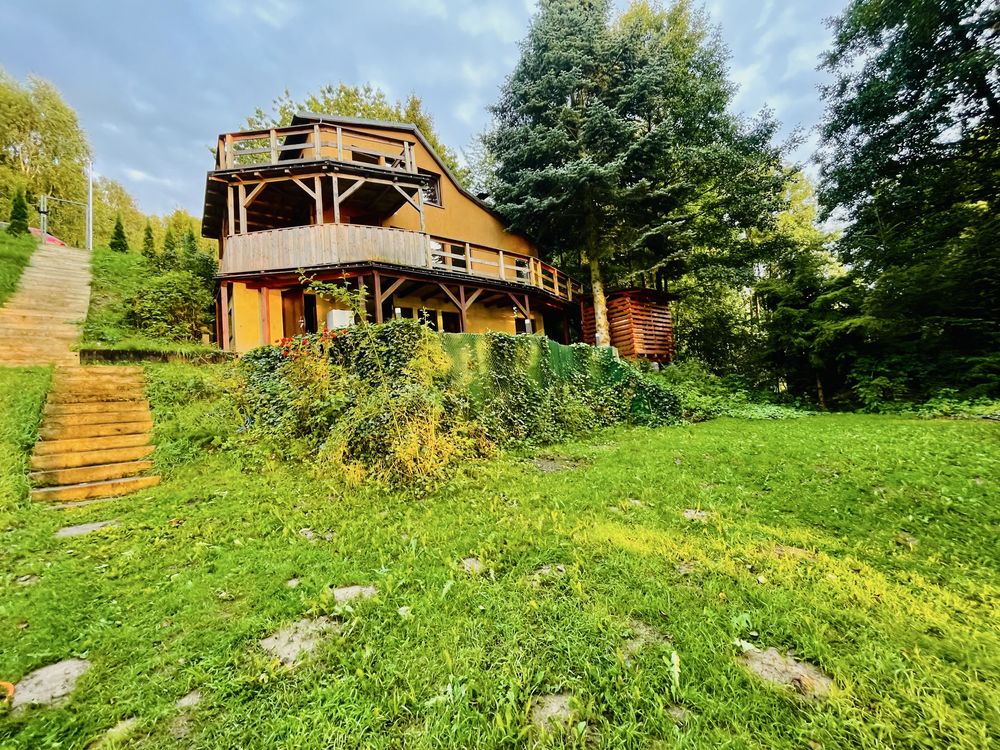 Wolny na 14-17.08! Dom z linią brzegową i prywatnym pomostem k. Kartuz