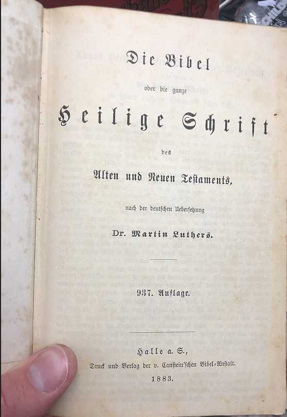 Біблія (der Bibel) 1883