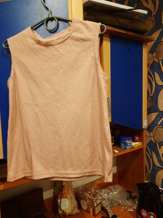 Костюм-трійка - кардиган тринитка на флісі, майка і лосіни рубчик