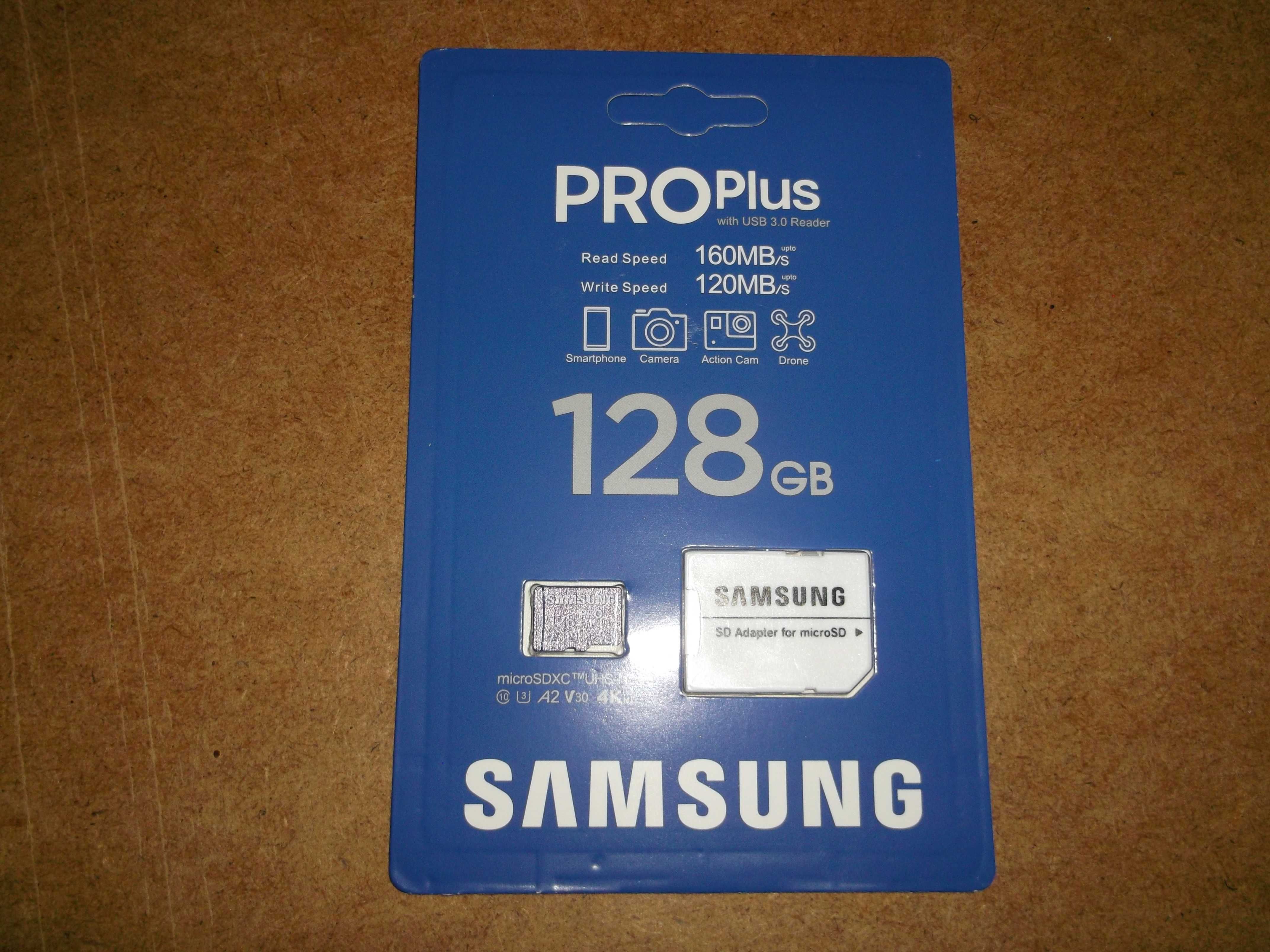 Карта Пам'яті  128 ГБ MicroSD Samsung Pro Plus