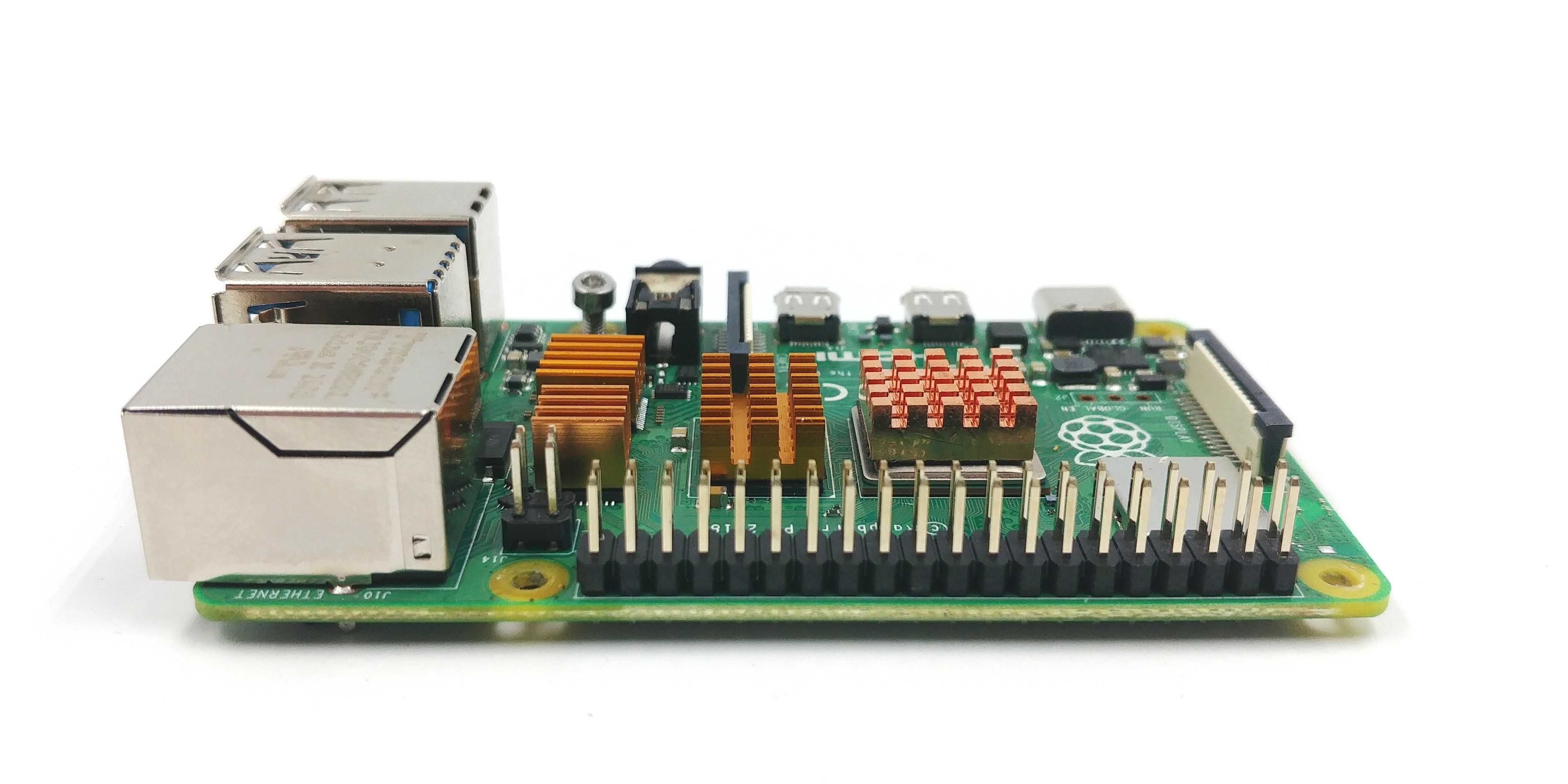 Одноплатний комп'ютер Raspberry Pi 4b (model b) 4GB, з радіаторами