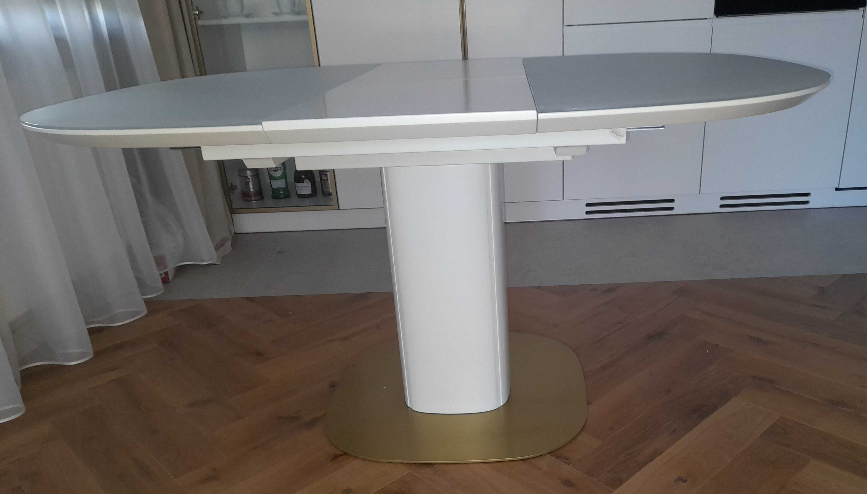 Stół rozkładany szkło hartowane 110 cm