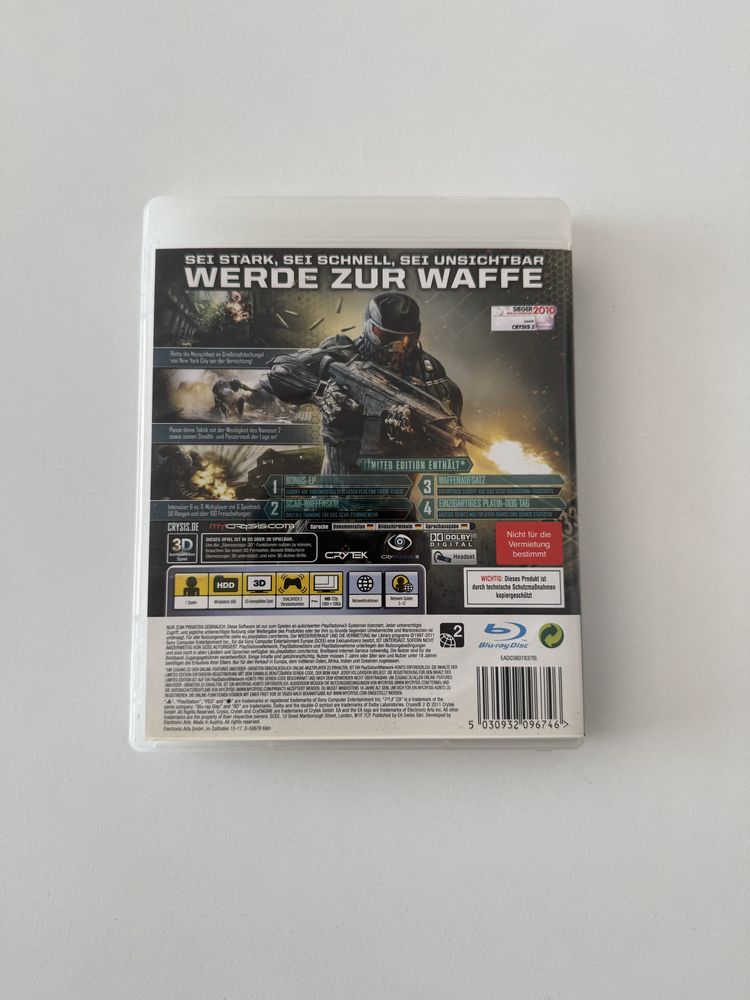 Crysis 2 ps3 playstation 3