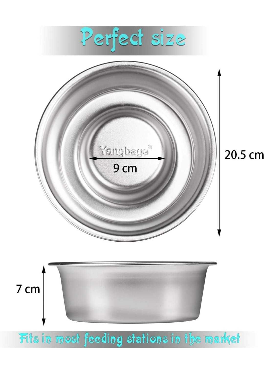 Yangbaga Miska dla zwierząt  antypoślizgowa ze stali nierdzewnej