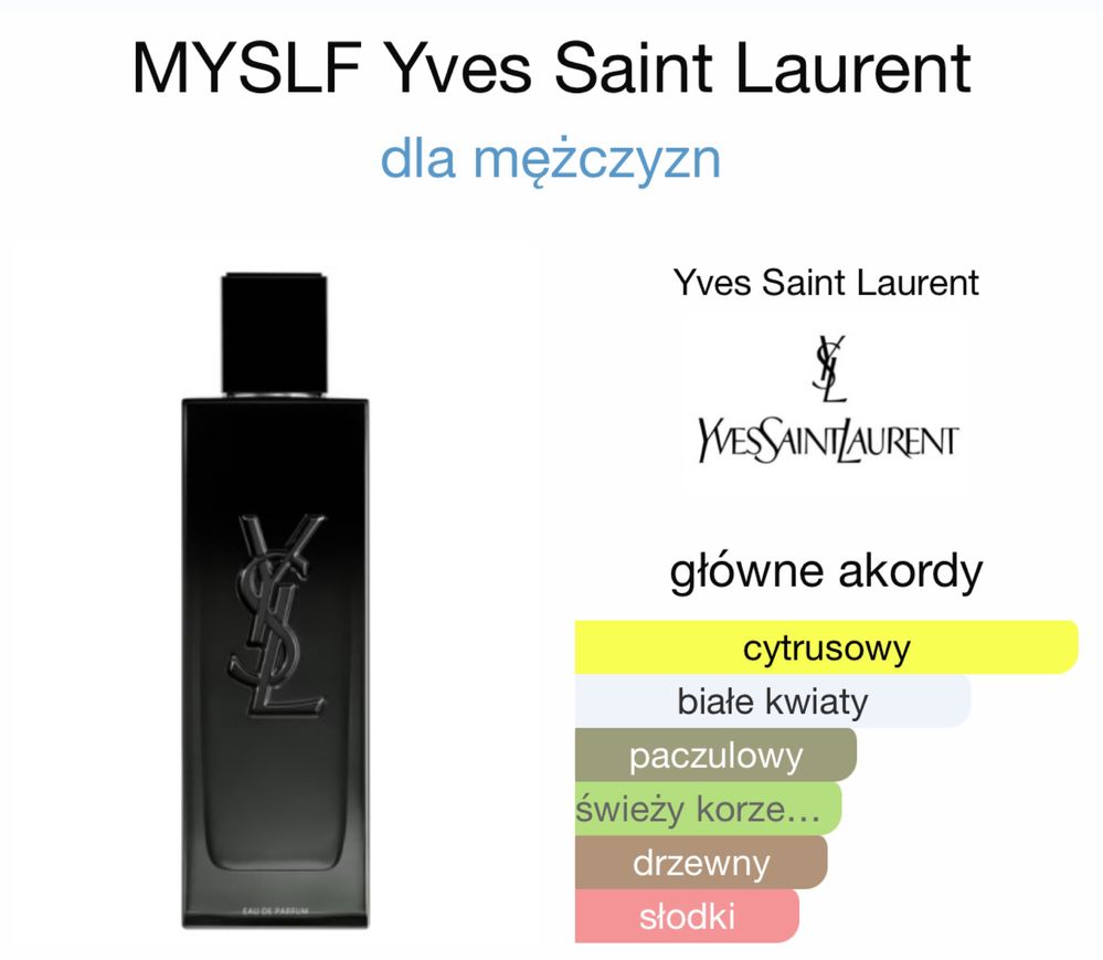 MYSLF Yves Saint Laurent woda perfumowana