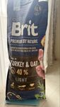 Корм Brit Premium light залишок 13 кг