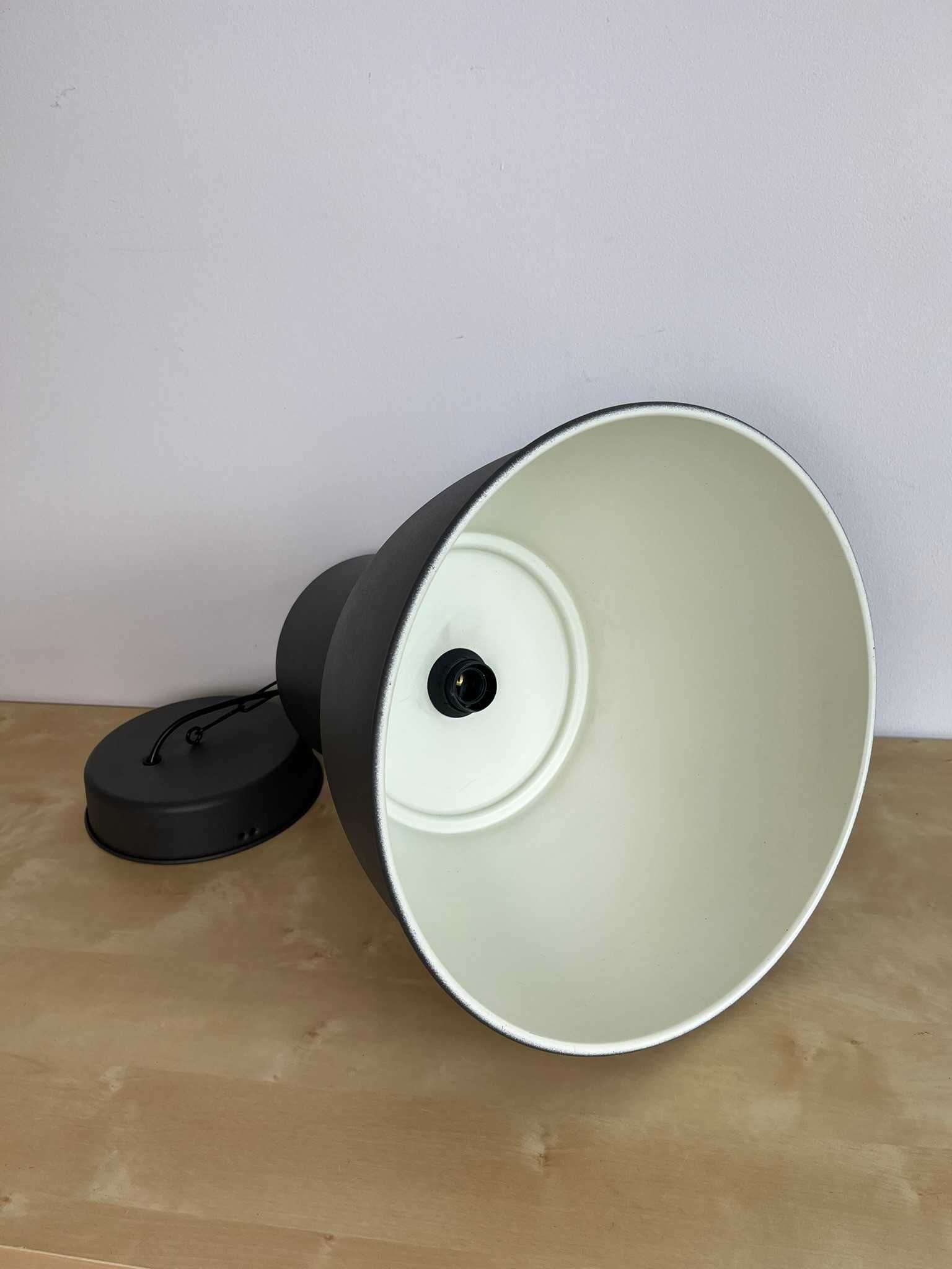 Lampa sufitowa duża LOFT Antracyt Grafit 40W