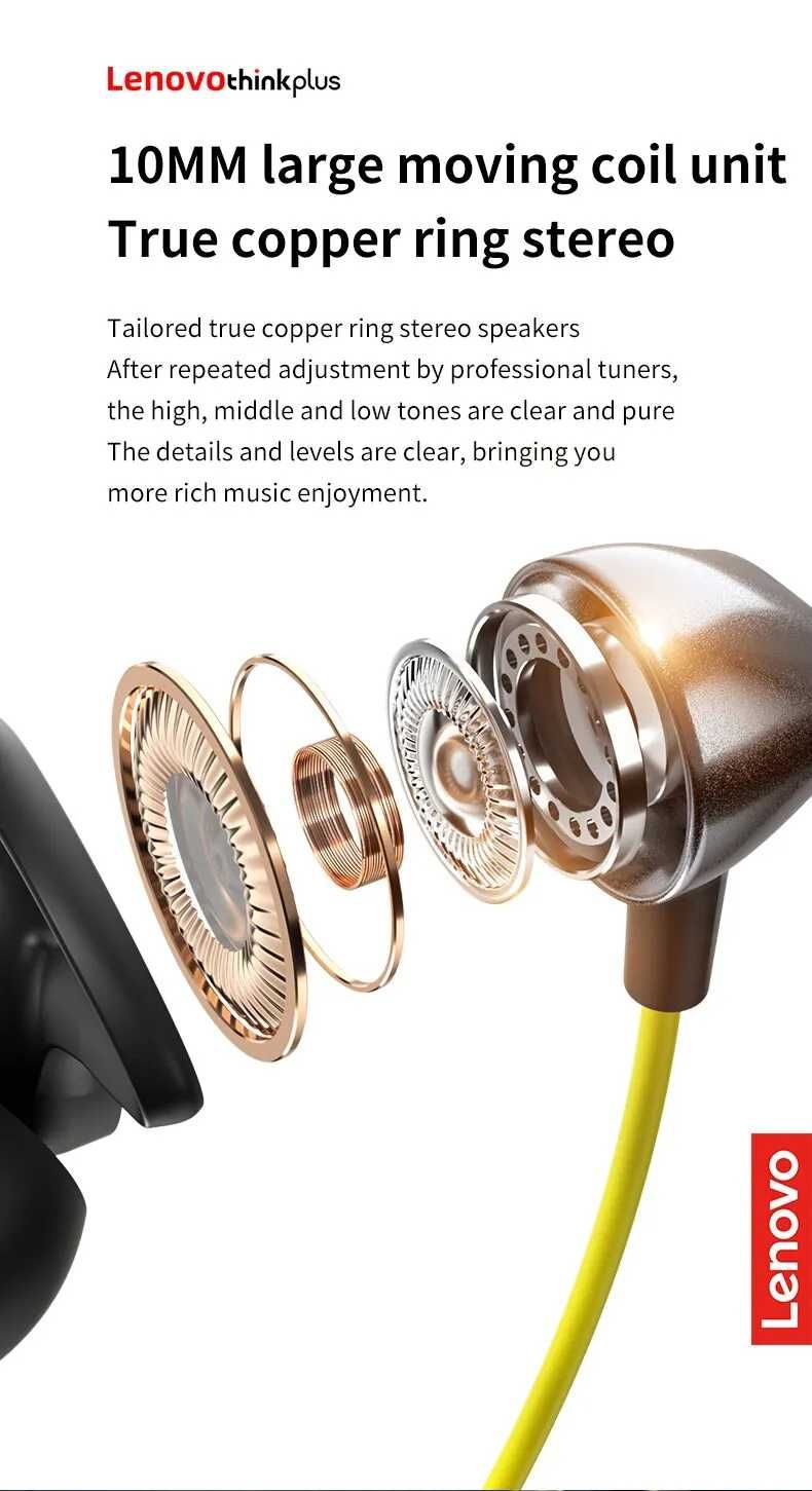 Спортивні бездротові навушники Lenovo ThinkPlus BT10.