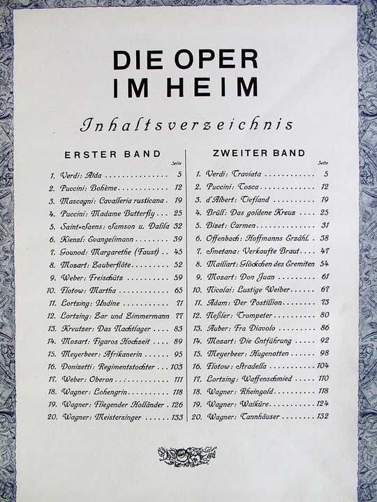 DIE OPER IM HEIM 1926 r. Band 1 i 2 - Oscar Bie