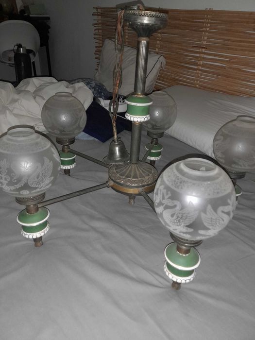 Belíssimo candeeiro de teto vintage