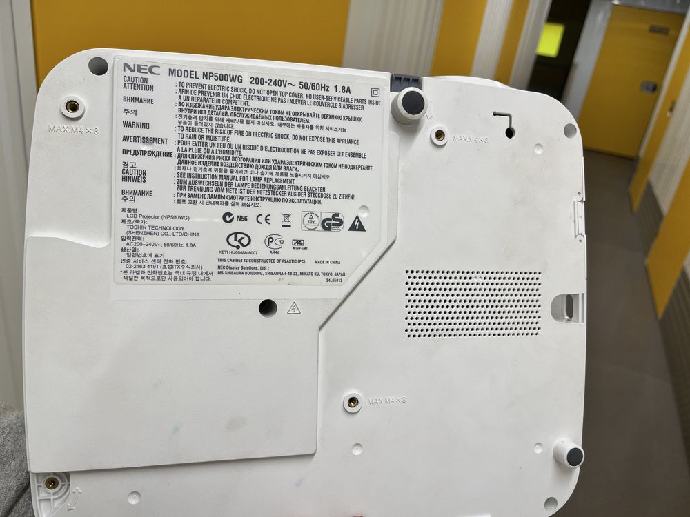 NEC NP500WG - projector - Pouco usado