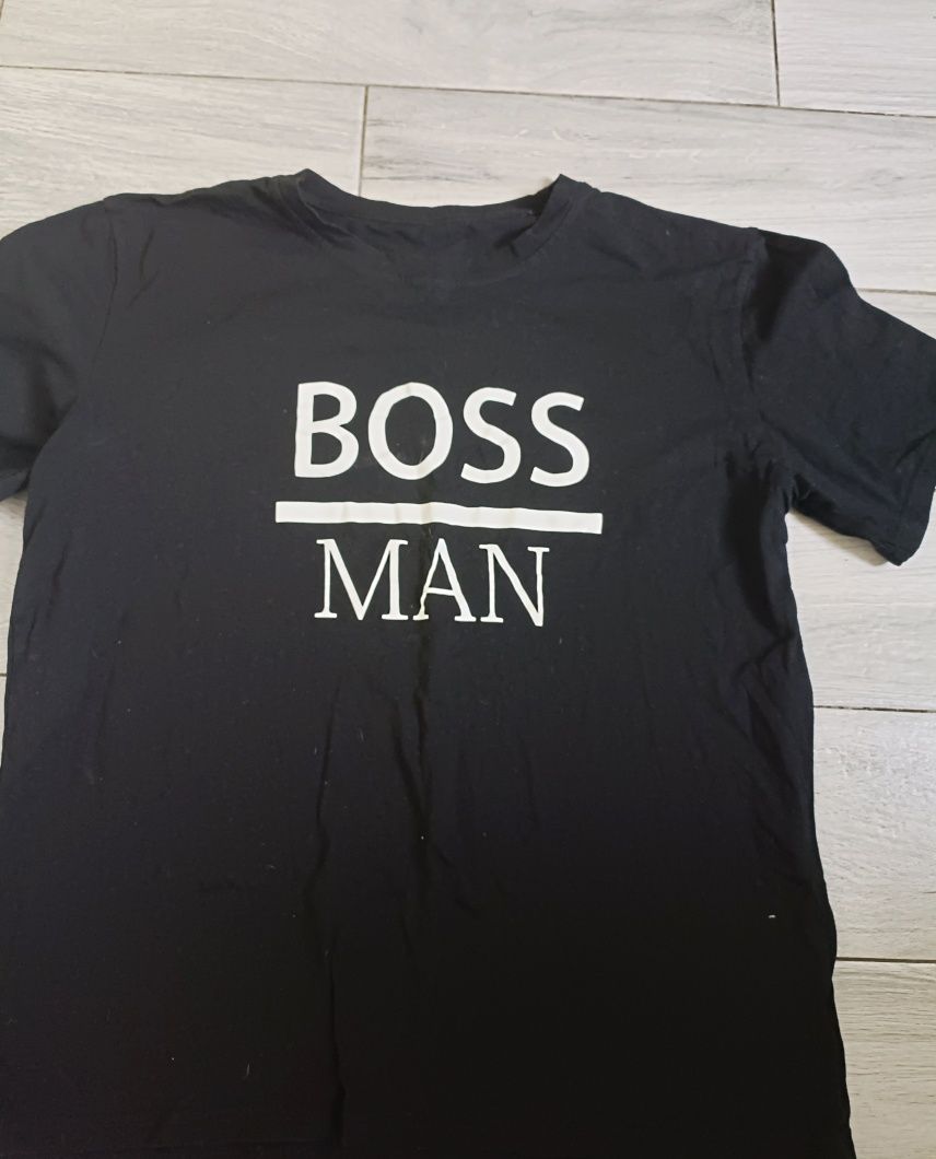2 x T-shirt tata Xxl  syn 98 czarne Boss komplet