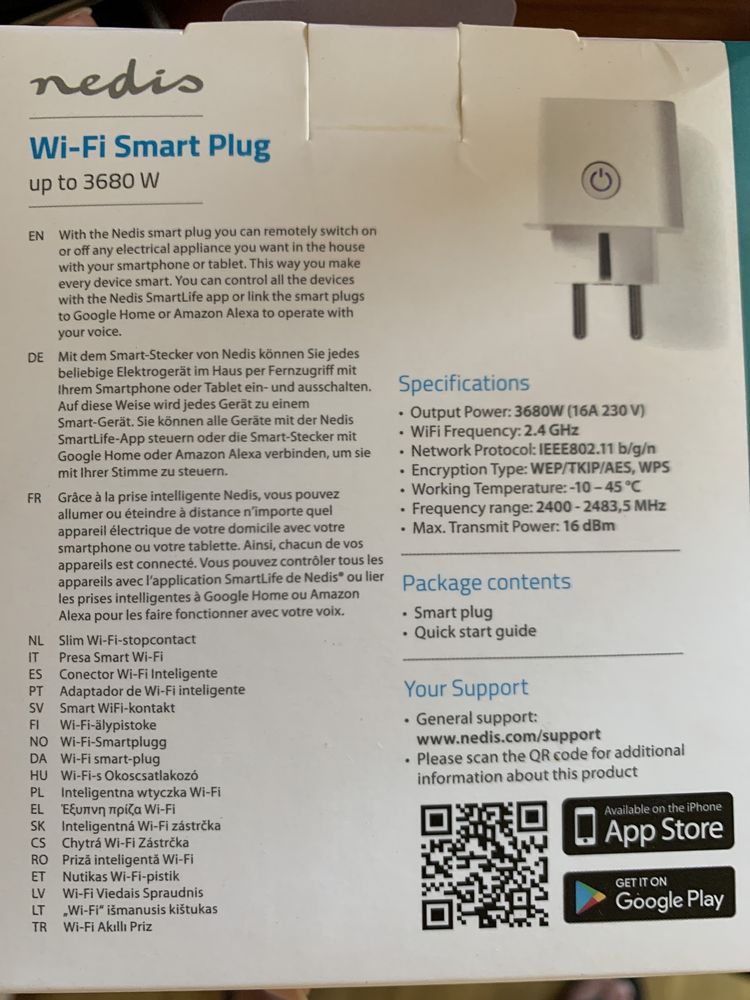 Tomada inteligente Wi-Fi smart plug