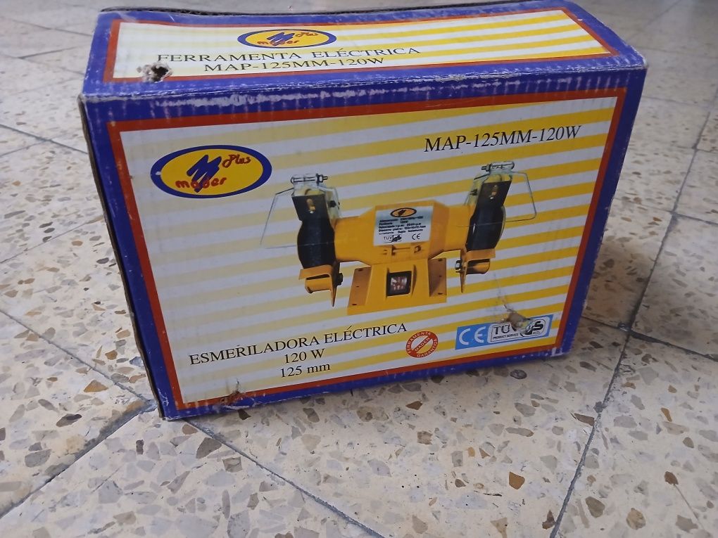 Esmeriladora eléctrica.