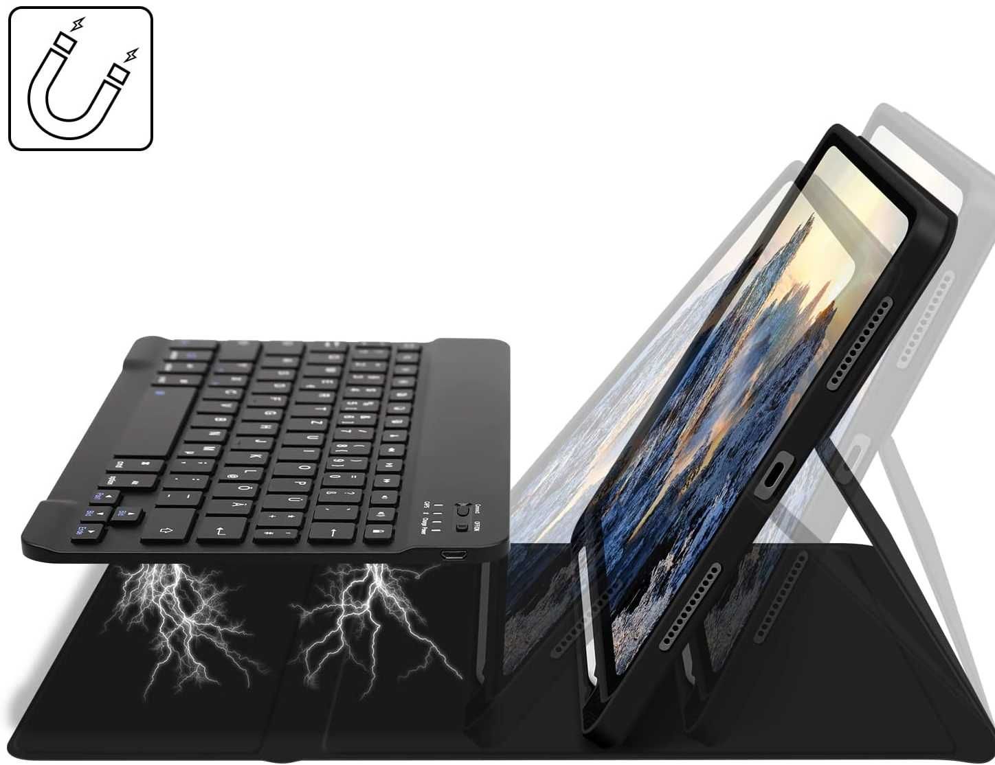 GOOJODOQ etui klawiatura do iPad Air 6 M2 11 iPad Air 5 Air 4