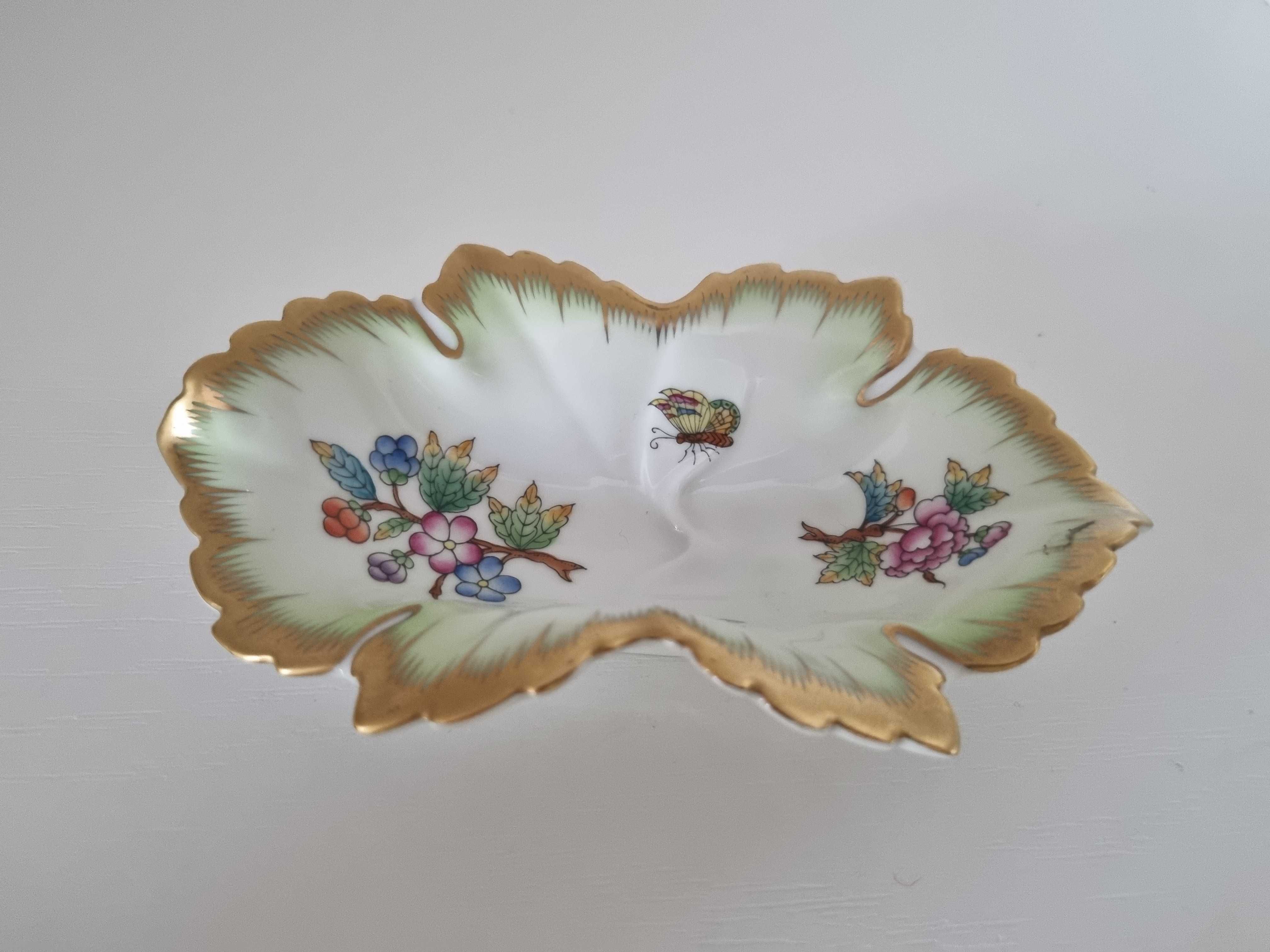 Porcelanowa patera/ miseczka Liść Herend Hungary