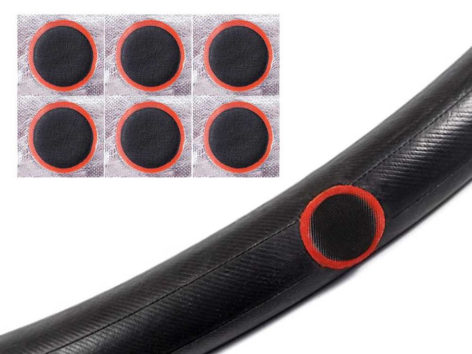 Zestaw naprawczy do opon rowerowy łatki klej wielorazowy do dętek