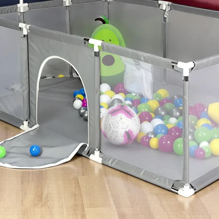 Дитячий ігровий манеж з воротами та кільцем